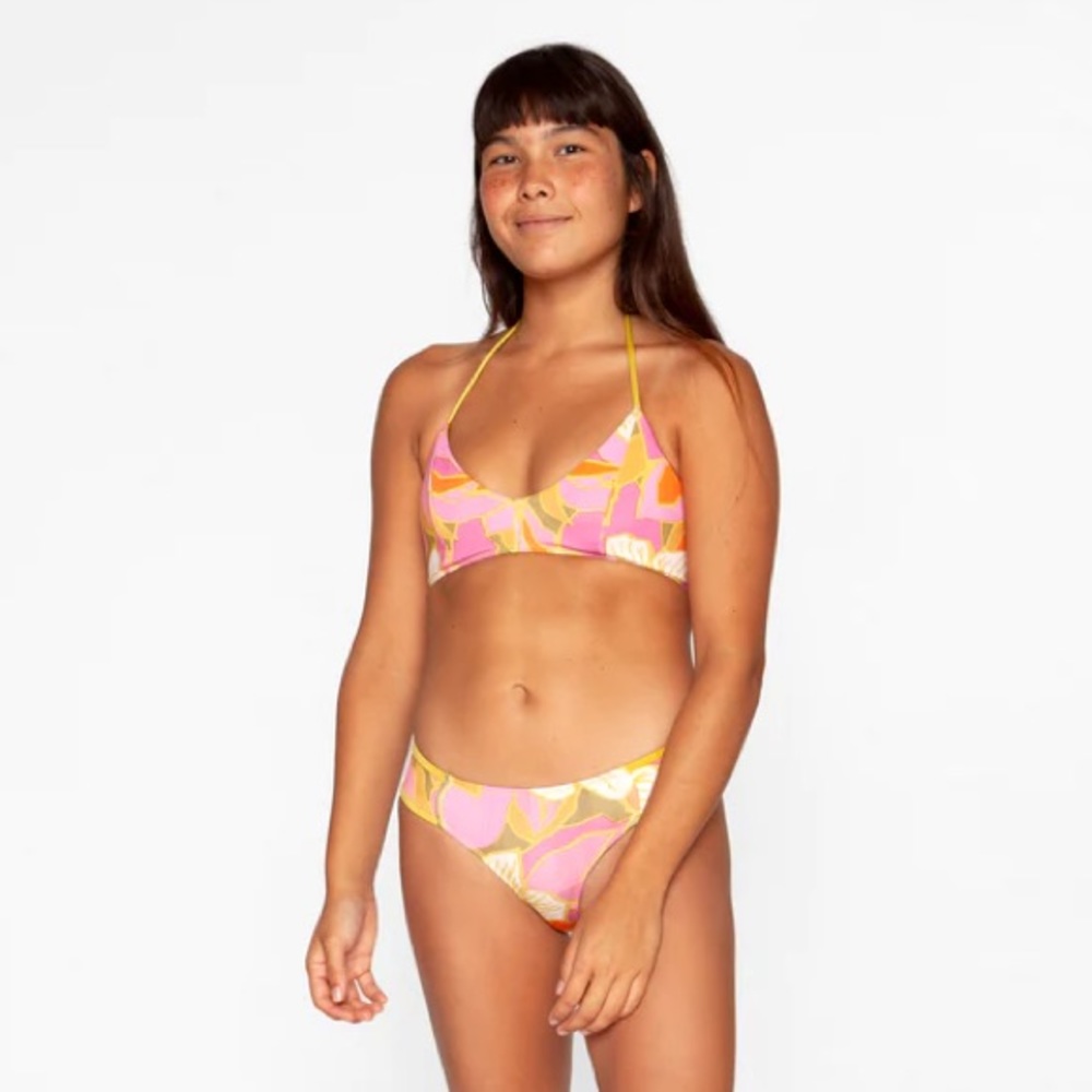 Seea Vibrant Pink and Gold Bikini NWT